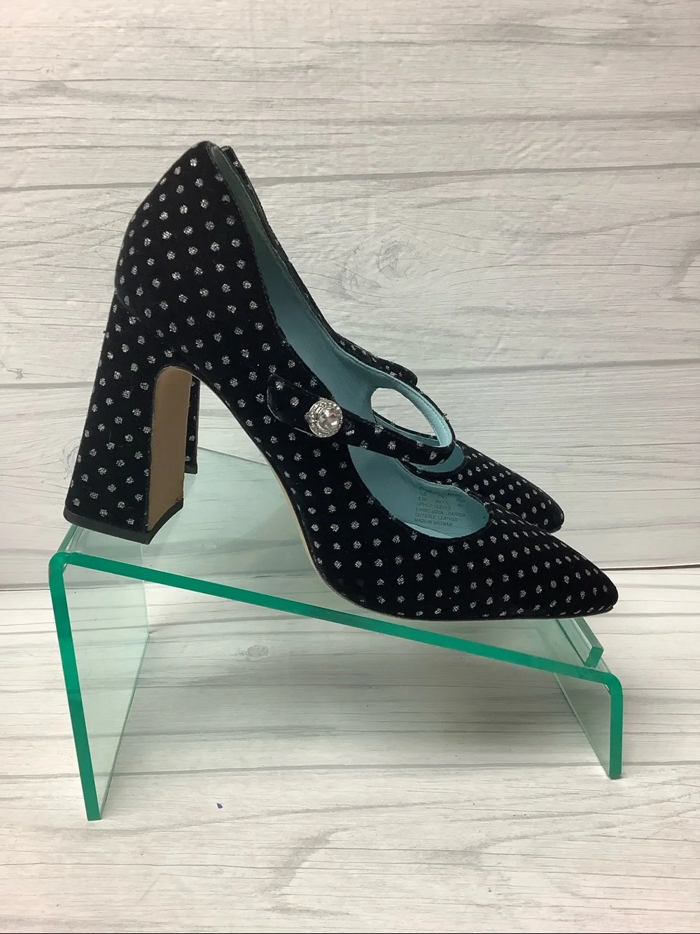 kate spade black velvet